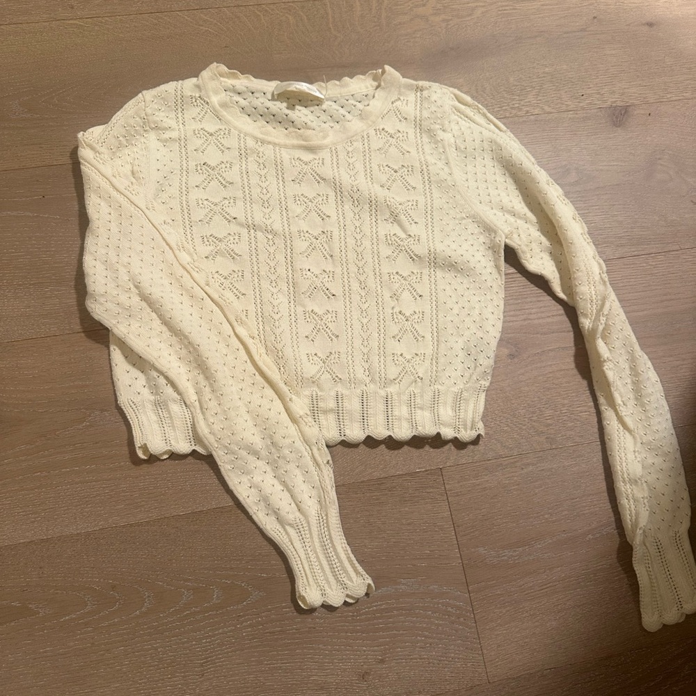 LOVESHACKFANCY cropped sweater